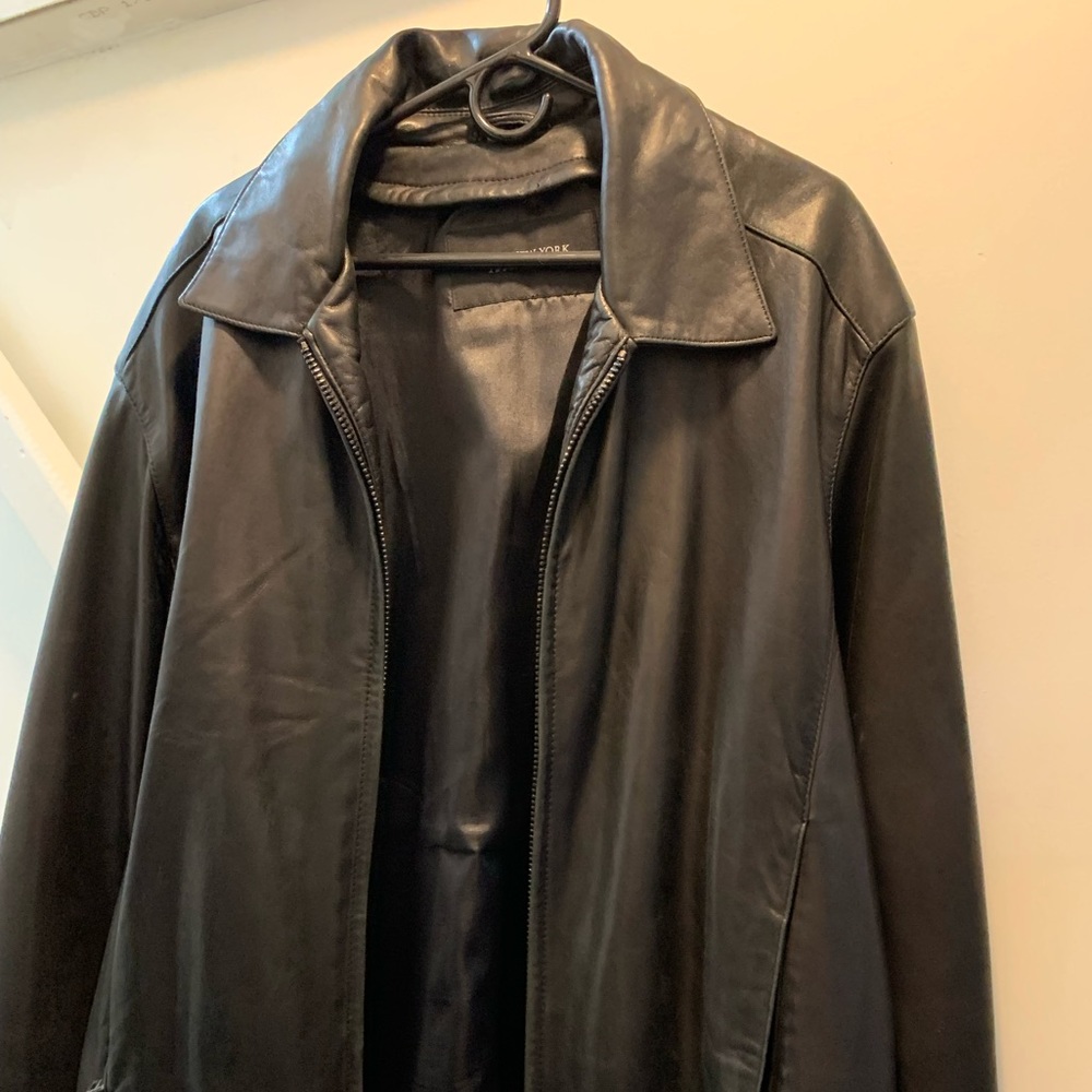 Marc New York Men’s Black Leather Jacket